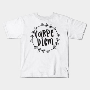 Carpe diem / motivational quote Kids T-Shirt